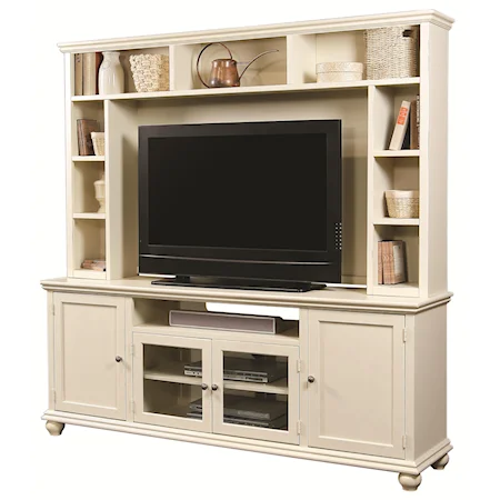 76" Transitional TV Console and Hutch
